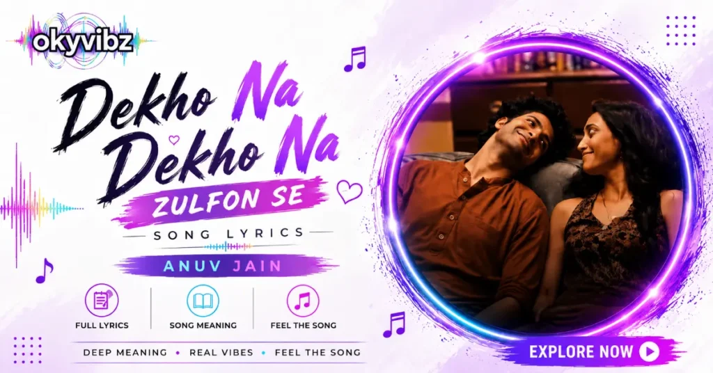 Dekho Na Dekho Na Zulfon Se Lyrics – Anuv Jain